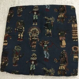 Native Traditional Costume Theme Zippered Pillow Case. 19x19